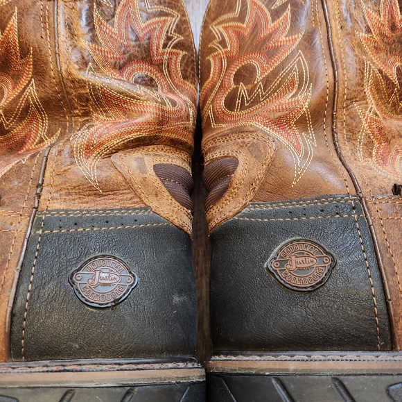 Justin Men's Waterproof Work Boots Size 11EE - Picture 4 of 9